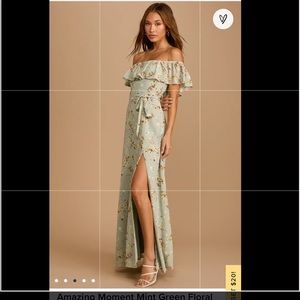 Lulus Amazing Mint Green Floral Dress